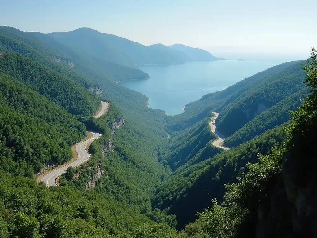 Blue Ridge Parkway's winding mountain roads