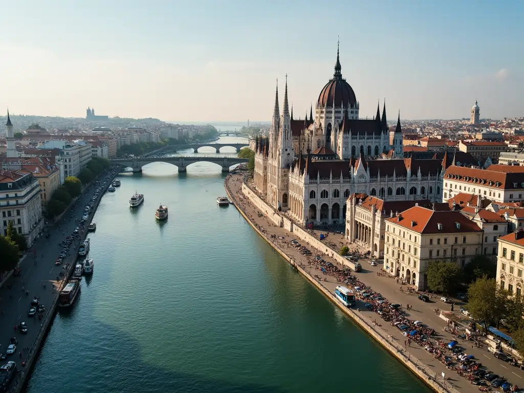 Danube River, Budapest blend of relaxation and revelry