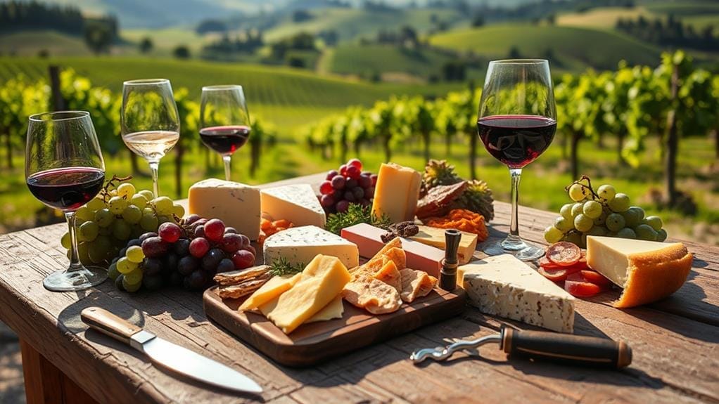 savory cheese wine combinations
