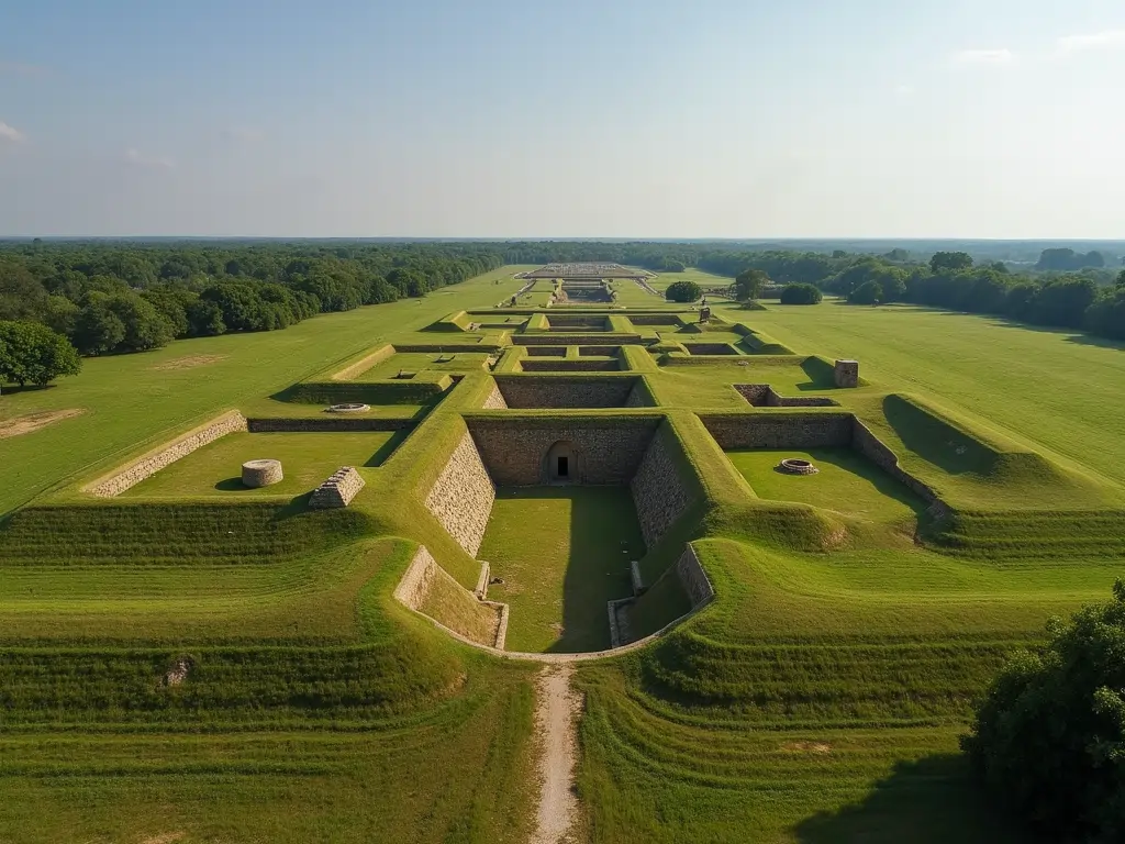 Cahokia Mounds UNESCO World Heritage Site is North America's largest archaeological