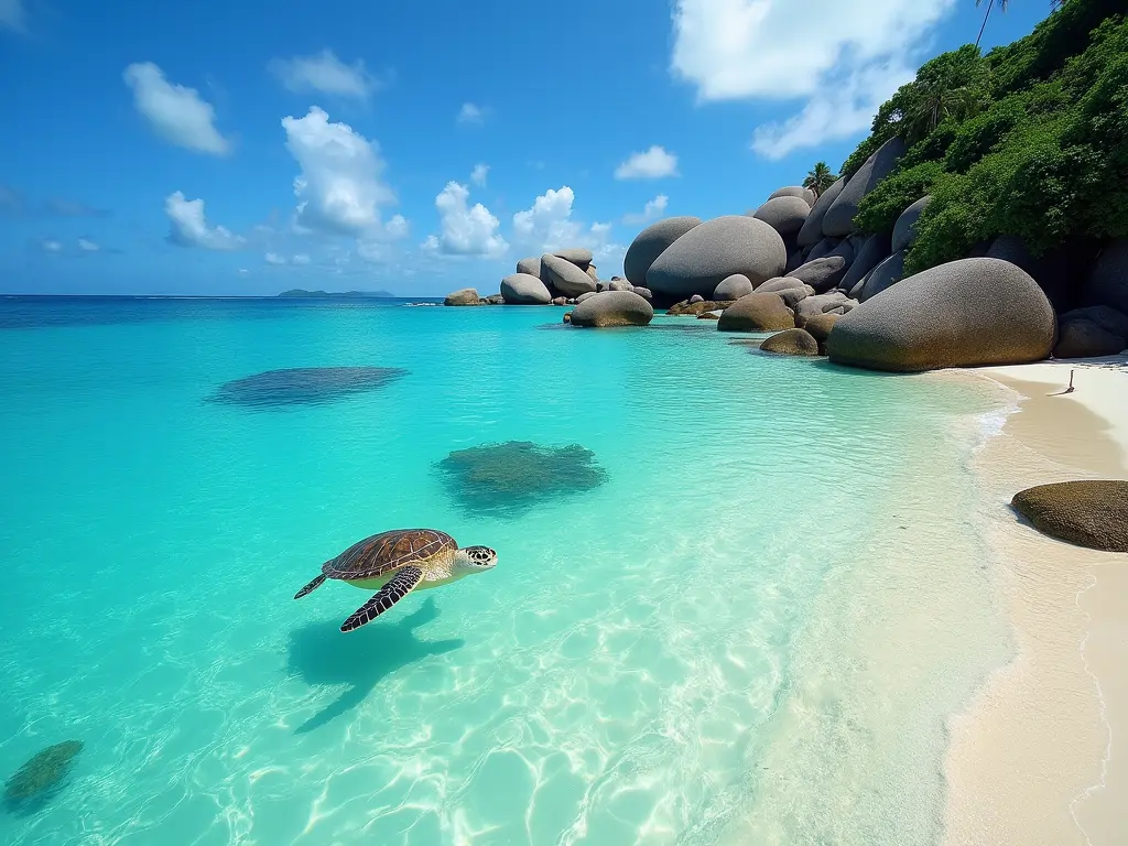 Seychelles pristine beaches and lush nature reserves